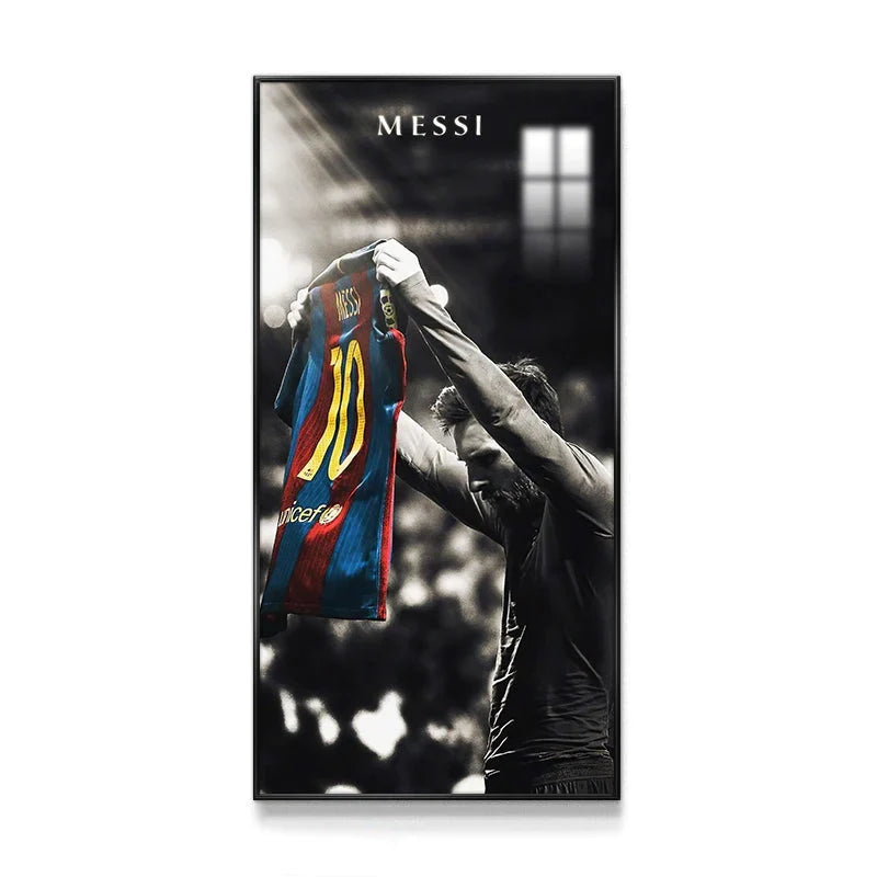 Lionel Messi Jersey Celebration Wall Art