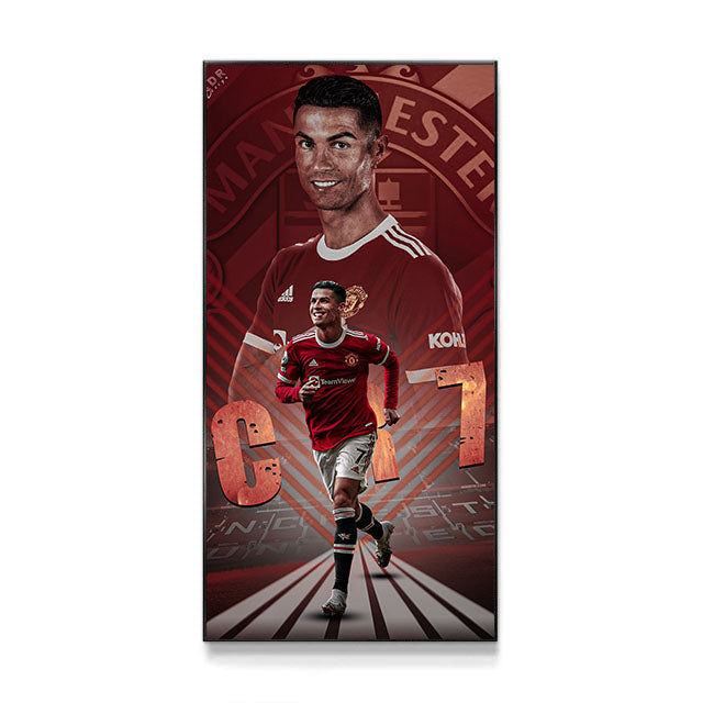 Cristiano Ronaldo CR7 Manchester United Football Wall Art