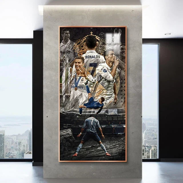 Cristiano Ronaldo CR7 Real Madrid Football Wall Art