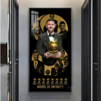 Lionel Messi Eight Ballon d'Or Awards Wall Art