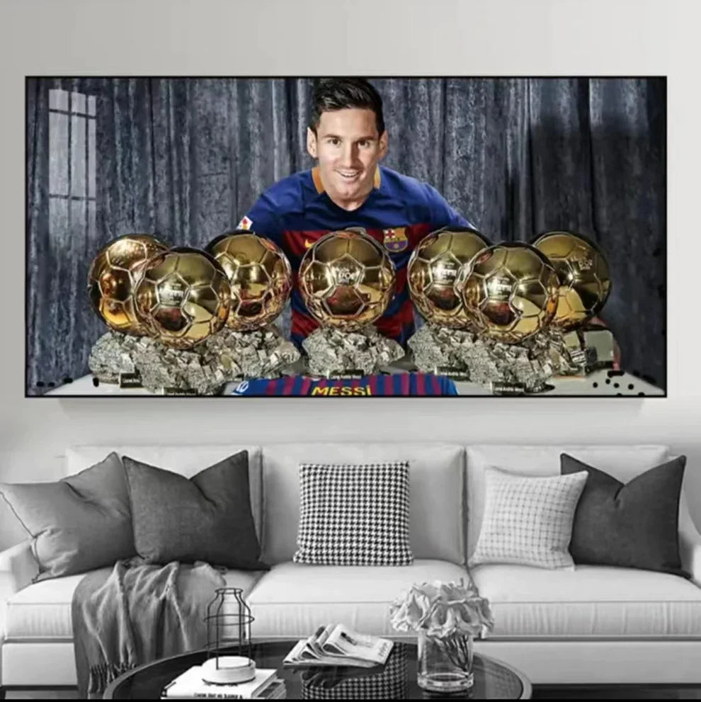 Lionel Messi Ballon d'Or Wall Art