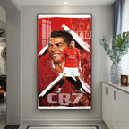Cristiano Ronaldo CR7 Manchester United Football Wall Art
