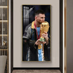 Lionel Messi Argentina 2022 World Cup Victory Wall Art