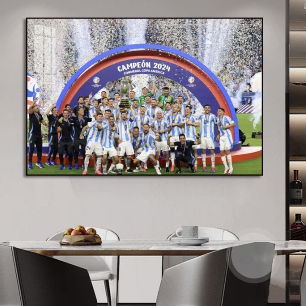 Lionel Messi 2024 Argentina Copa América Championship - Horizontal 3:2 Wall Art