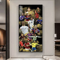 Football All-Stars — Vertical 1:2 Wall Art
