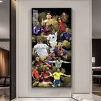 Football All-Stars — Vertical 1:2 Wall Art