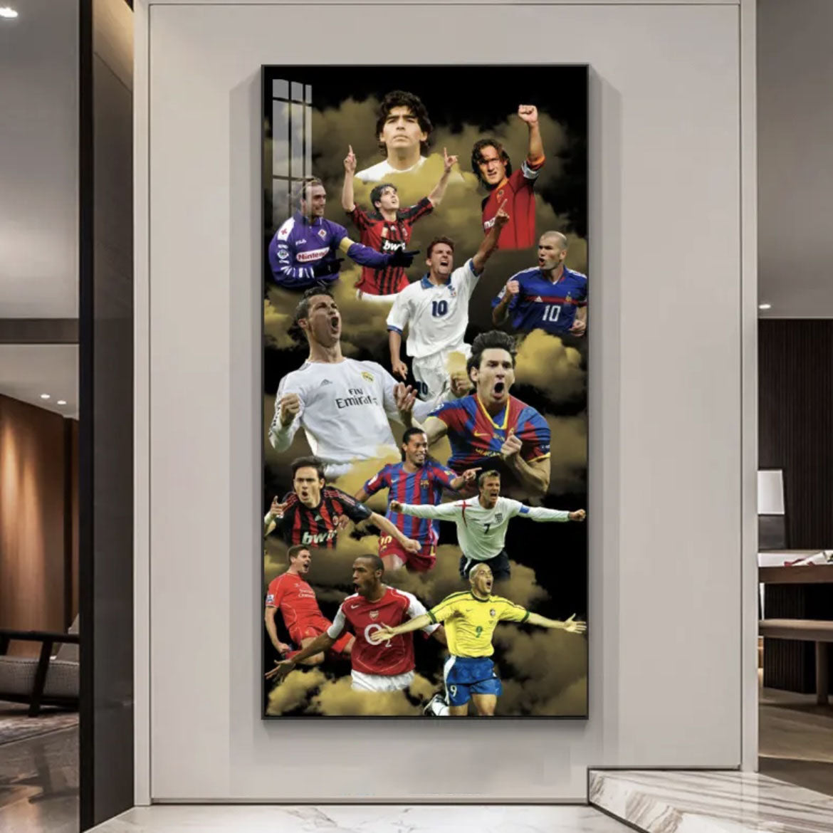 Football All-Stars — Vertical 1:2 Wall Art