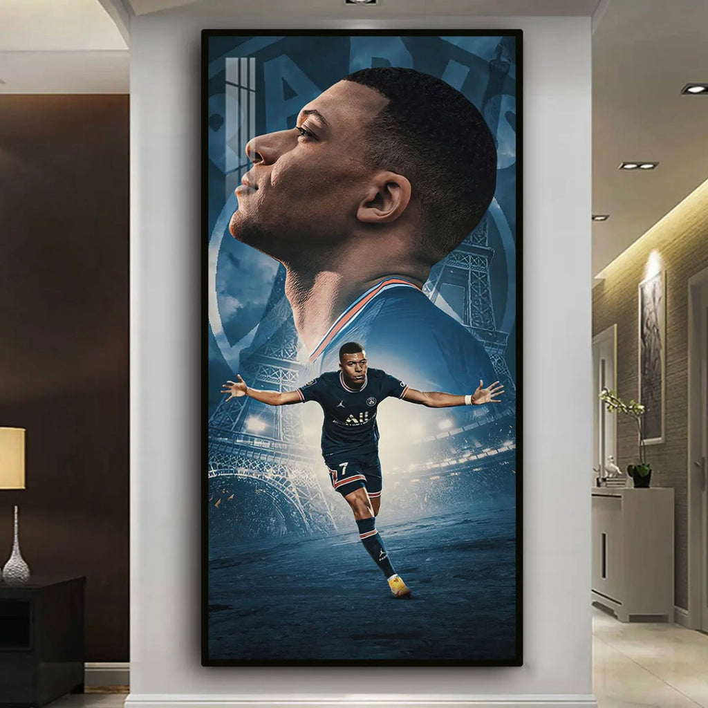 Kylian Mbappé - Vertical 1:2 Wall Art