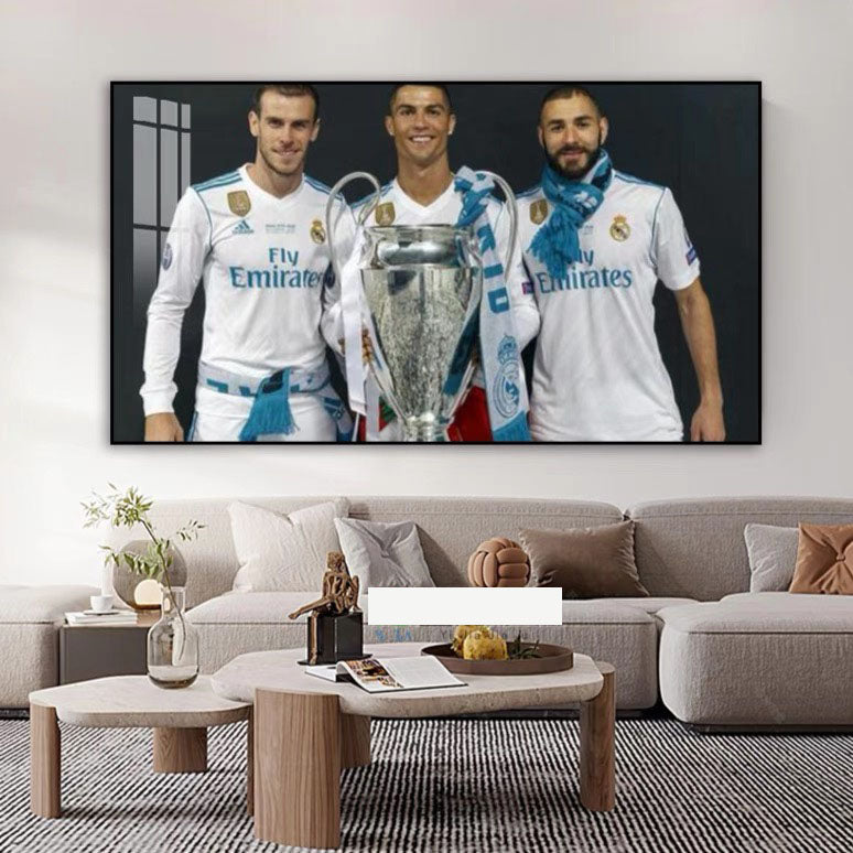 Real Madrid BBC vs Barcelona MSN — Horizontal 3:2 Wall Art