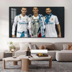 Real Madrid BBC vs Barcelona MSN — Horizontal 3:2 Wall Art