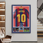 Lionel Messi Jersey Graphic Wall Art
