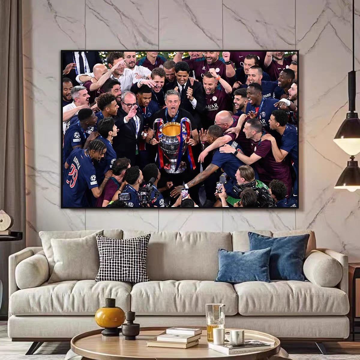 Luis Enrique & Paris Saint-Germain 2025 Champions League Wall Art