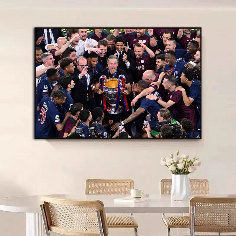 Luis Enrique & Paris Saint-Germain 2025 Champions League Wall Art