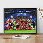 Real Madrid, Barcelona, Manchester United, Liverpool - Champions League Wall Art