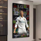Cristiano Ronaldo Career Timeline Wall Art