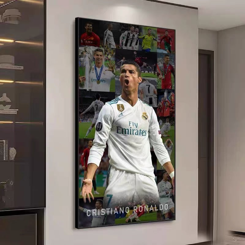 Cristiano Ronaldo Career Timeline Wall Art