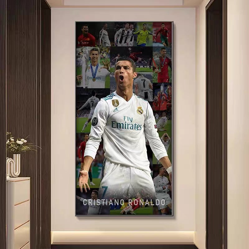 Cristiano Ronaldo Career Timeline Wall Art