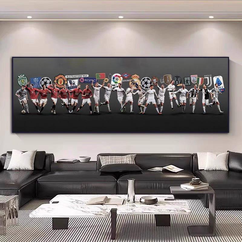 Cristiano Ronaldo Career Tribute — Portugal & Real Madrid Wall Art