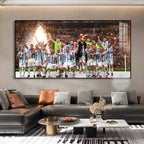 Argentina 2022 World Cup Team Photo — Messi Wall Art