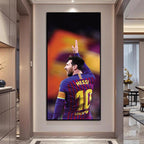 Lionel Messi Jersey Celebration Wall Art