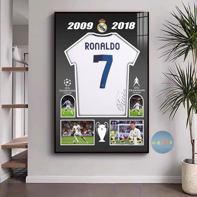 Cristiano Ronaldo Jersey Wall Art
