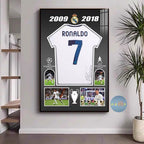 Cristiano Ronaldo Jersey Wall Art