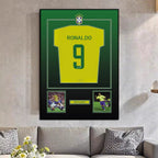 R9 Ronaldo Nazário Jersey Wall Art