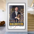 Lionel Messi 8 Ballon d'Or - Vertical 2:3 Wall Art