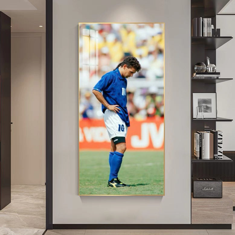 Roberto Baggio 1994 World Cup Back-View Wall Art