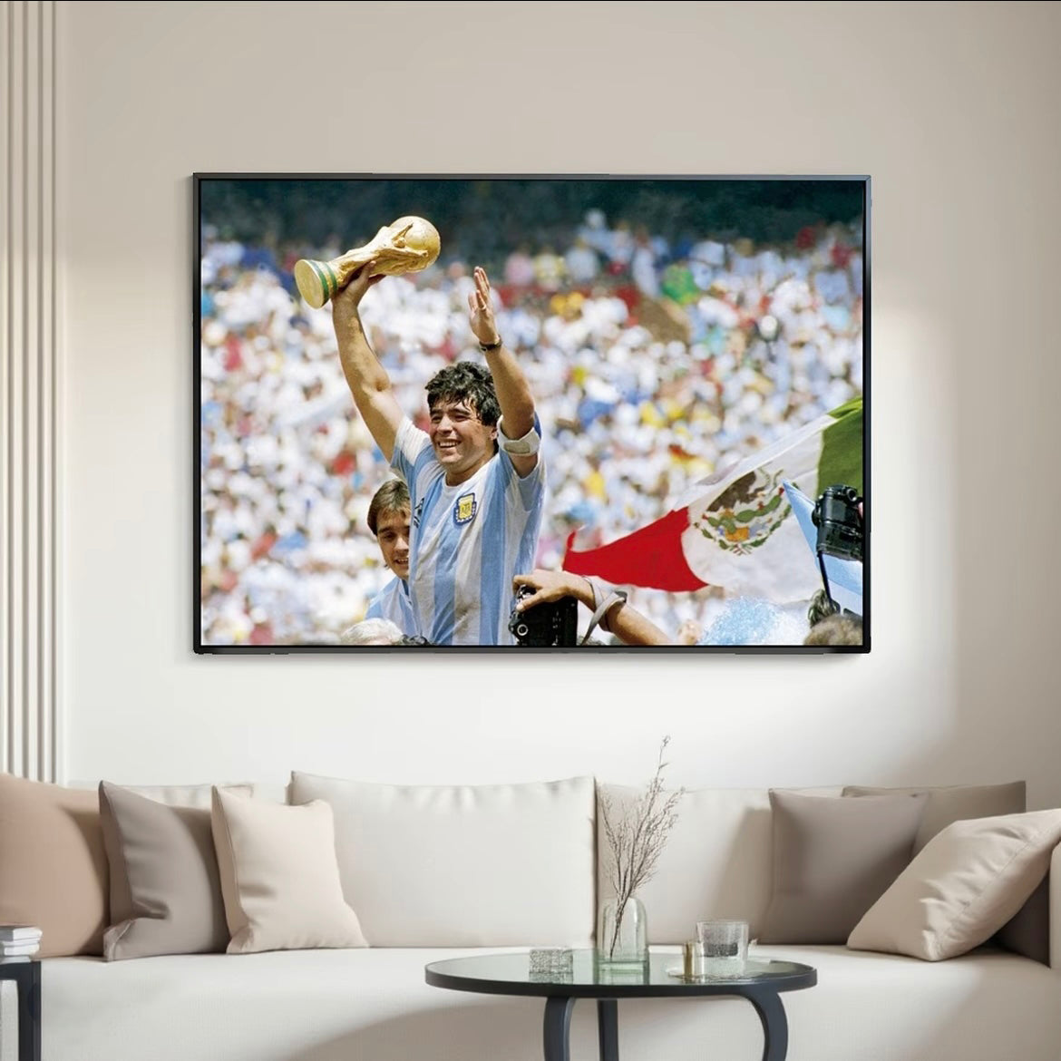 Diego Maradona 1986 World Cup Trophy Wall Art