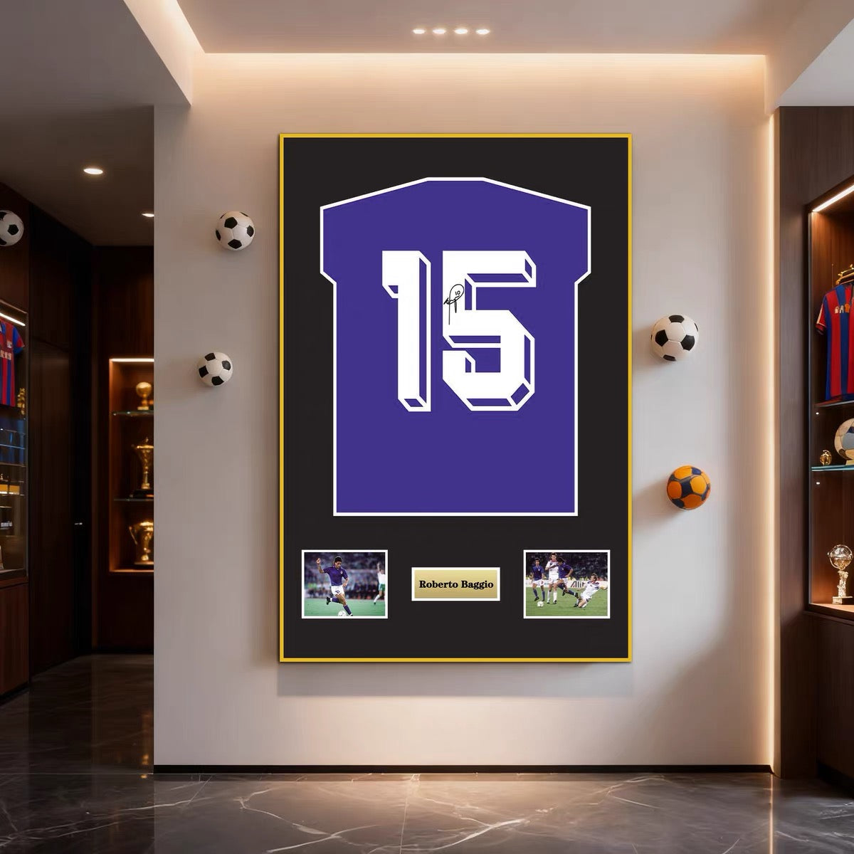Roberto Baggio Football Legends Wall Art
