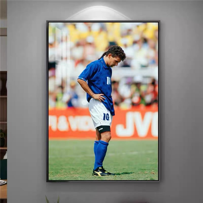 Roberto Baggio Football Legends Wall Art