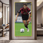 AC Milan Legends — Maldini, Inzaghi & Kaká Vertical Wall Art