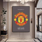 Football Club Crests — United, Milan, Barcelona & Madrid Wall Art