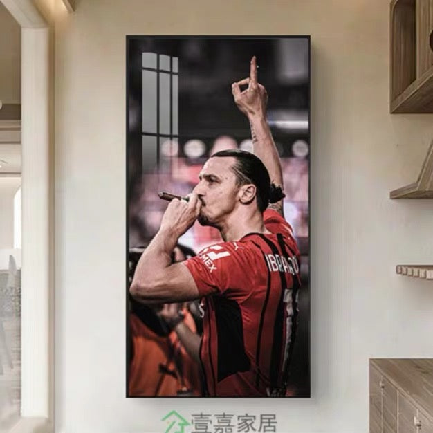 Zlatan Ibrahimović AC Milan Wall Art