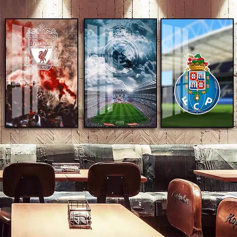 European Football Club Crest Wall Art