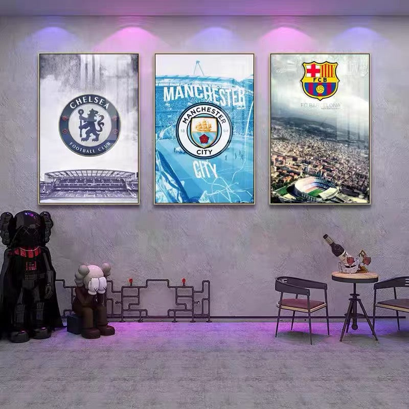 European Football Club Crest Wall Art