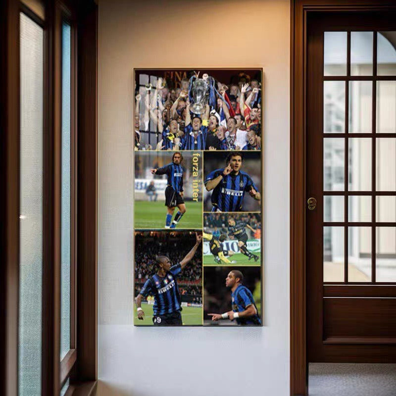 Inter Milan Strikers — Batistuta & Ronaldo Wall Art