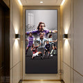 Gabriel Batistuta Fiorentina & Argentina — Vertical 1:2 Wall Art