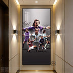 Gabriel Batistuta Fiorentina & Argentina — Vertical 1:2 Wall Art