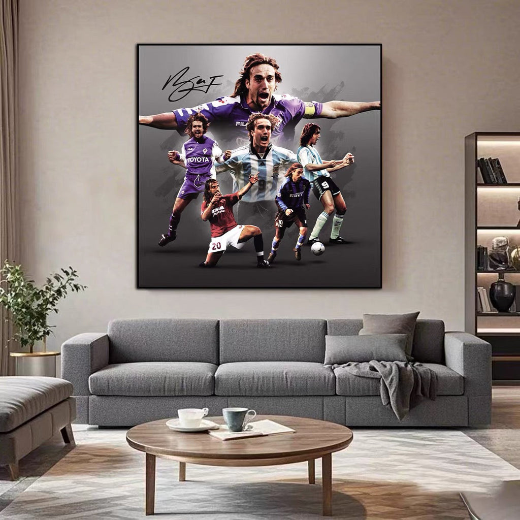 Gabriel Batistuta Football Legend Wall Art