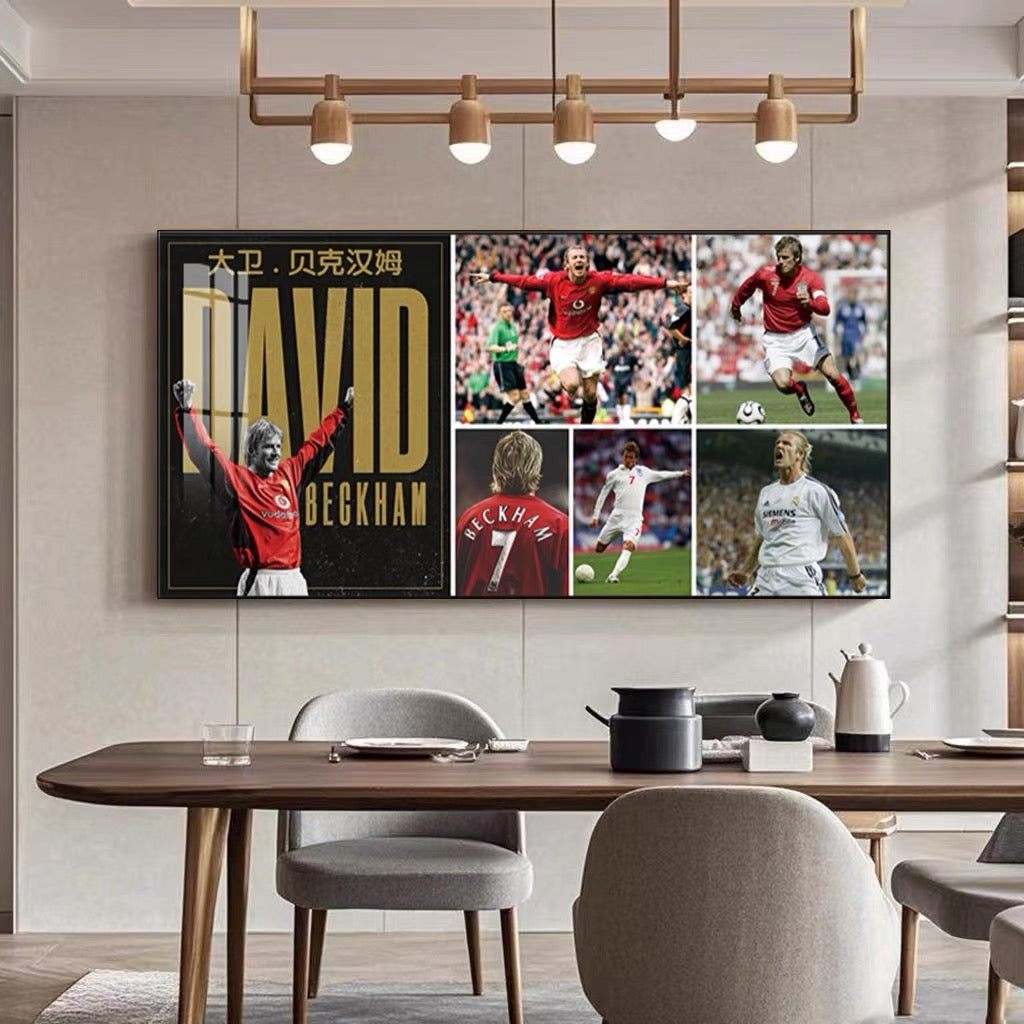 David Beckham Football Icon Wall Art