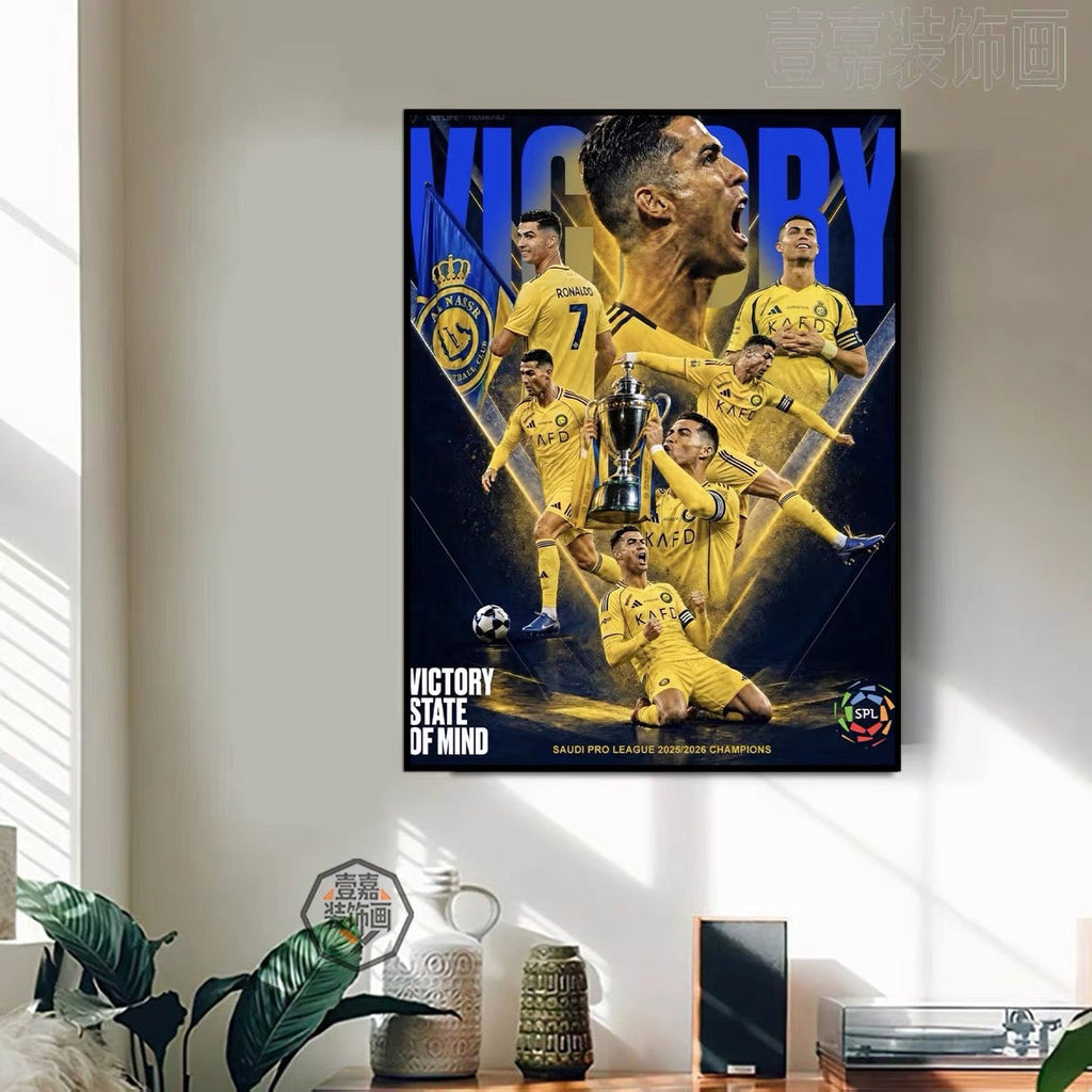 Cristiano Ronaldo Al Nassr 2025/26 Champions Wall Art