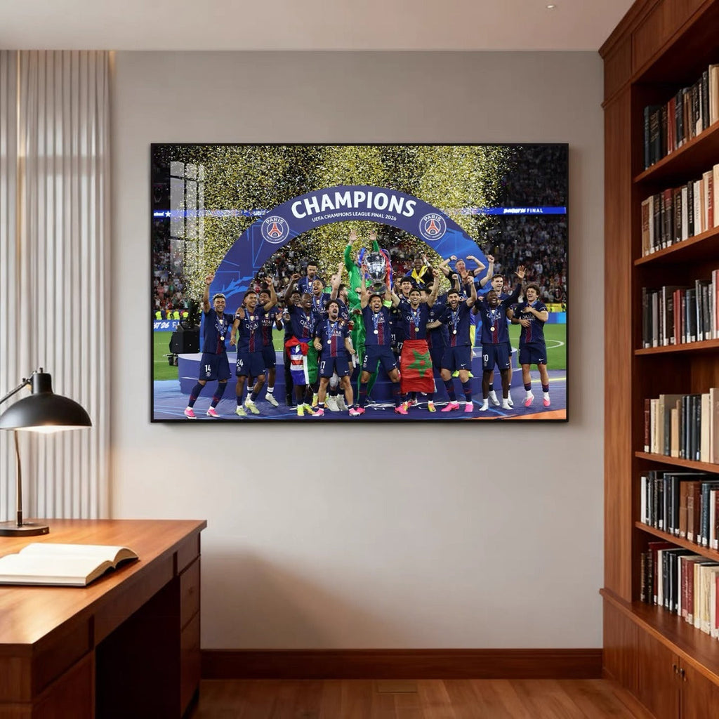Paris Saint-Germain 2026 Champions League Winners Wall Art