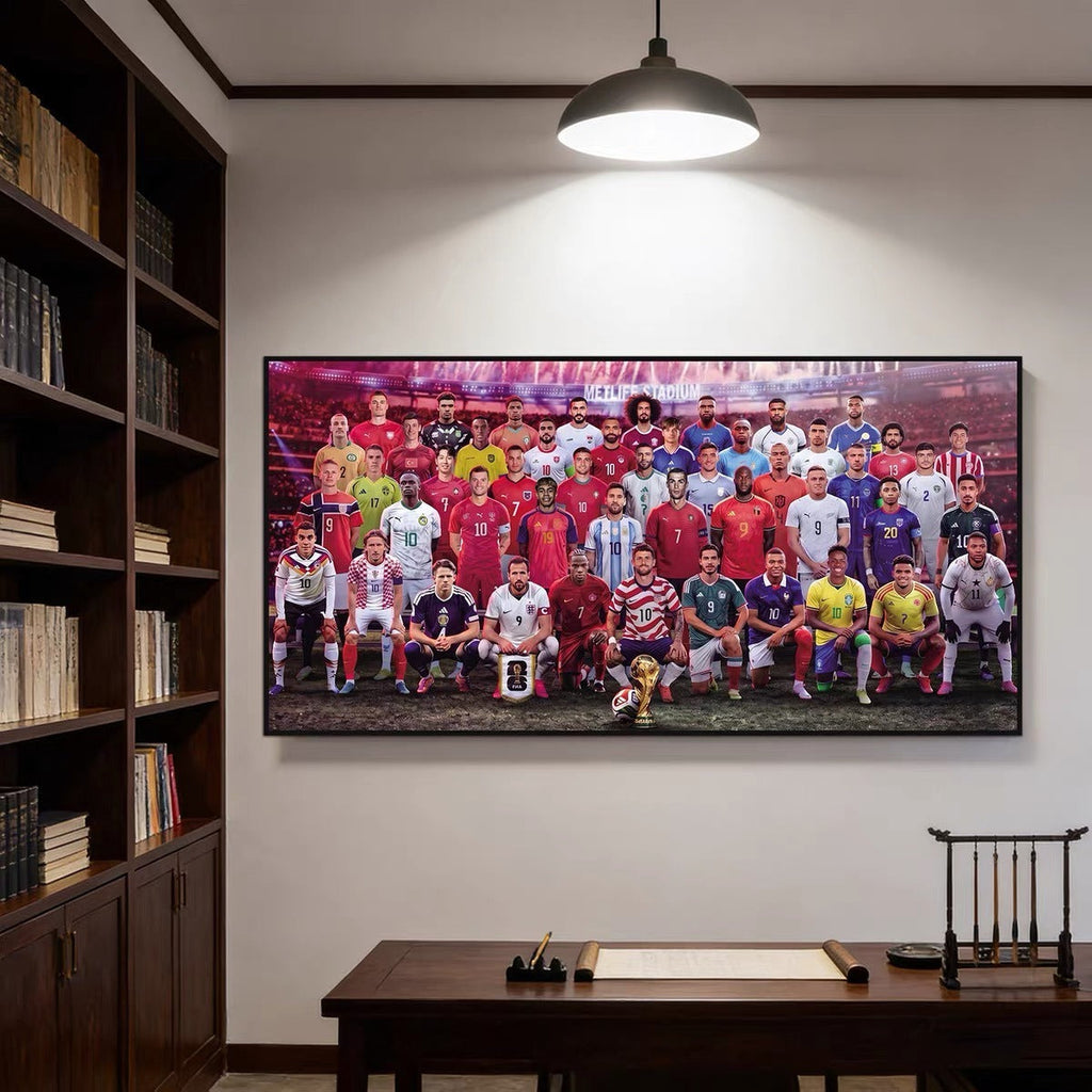 2026 World Cup Superstars — Messi & Ronaldo Wall Art