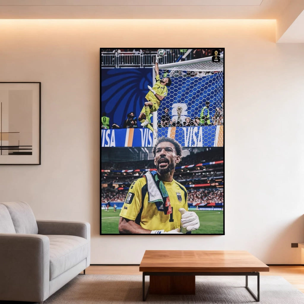Vozinha Cape Verde Goalkeeper Save Wall Art