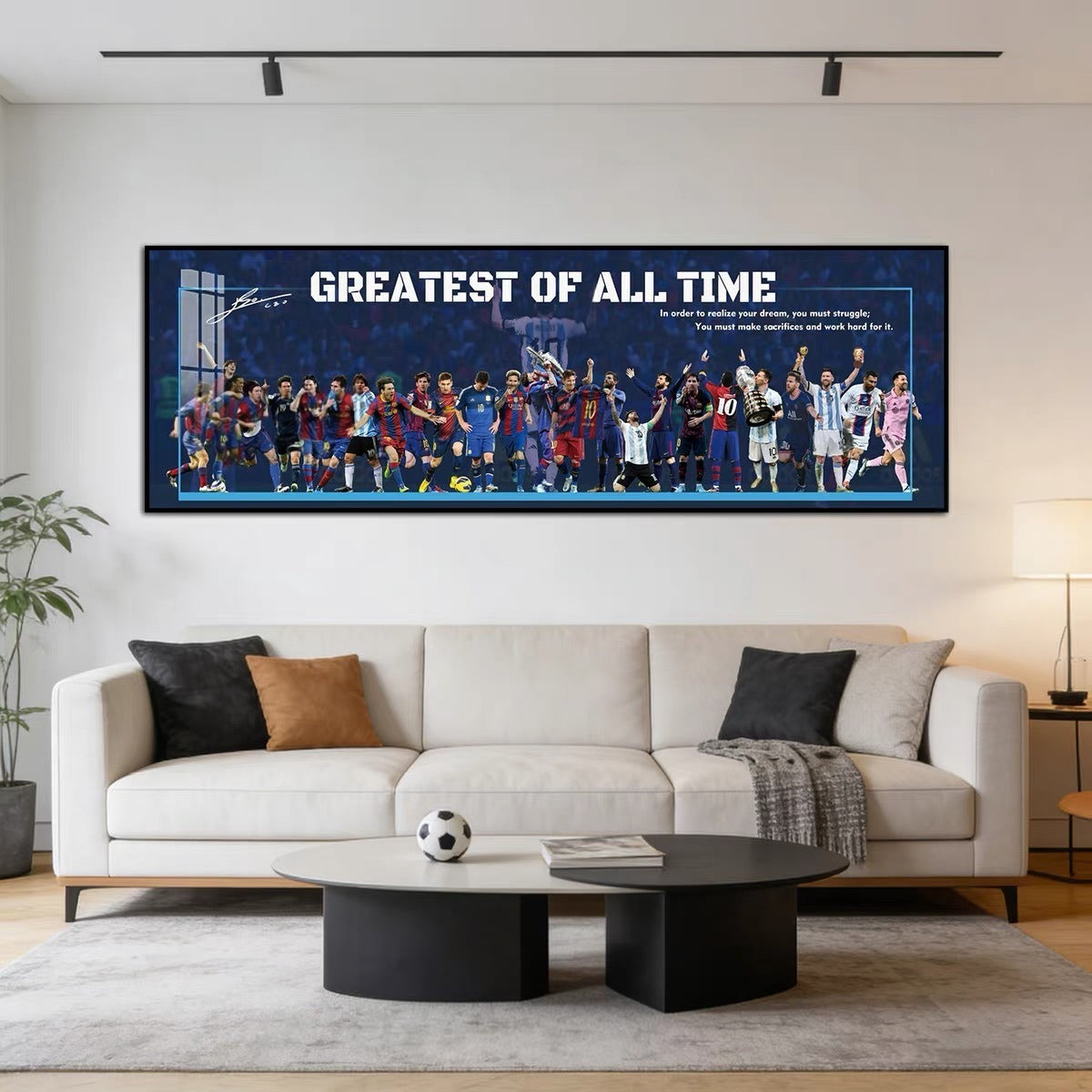 Lionel Messi & Cristiano Ronaldo Legends Wall Art
