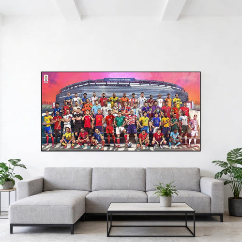 2026 World Cup Superstars — Messi & Ronaldo Wall Art