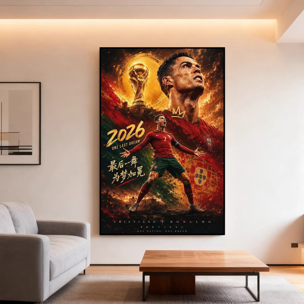 Cristiano Ronaldo 2026 World Cup Last Dance Wall Art