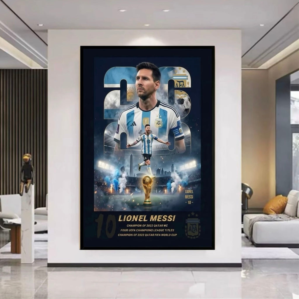 2026 World Cup Superstars — Messi, Mbappé, Yamal, Neymar & Haaland Wall Art